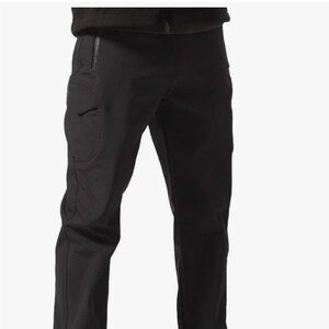 FREE SOLDIER Men’s Outdoor Softshell Fleece Lined Cargo Pants 34W x 30L Black